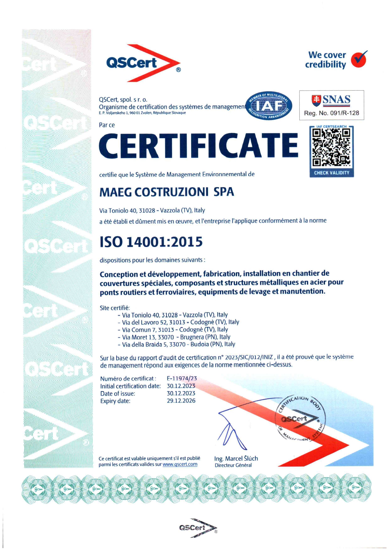UNI EN ISO 14001:2015